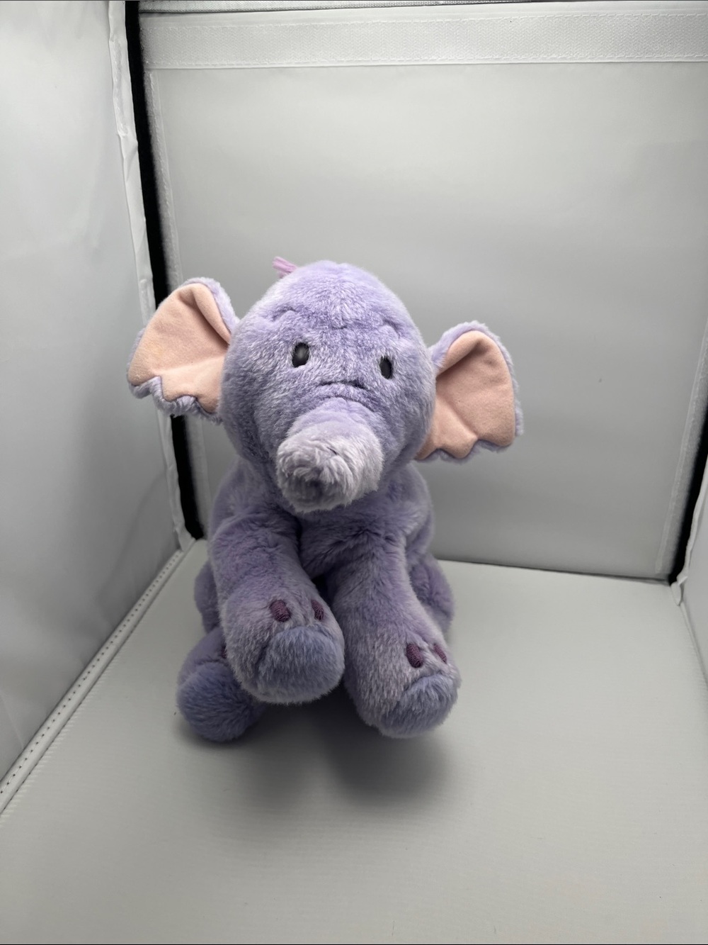 Winnie Pooh Huffalump Lumpy Plush Disney Store Stuffed Animal Purple Elephant